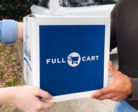 Full Cart Virtual Food Bank standard box of food for families in need