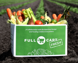 Full Cart Virtual Food Bank fresh box of produce for families in need