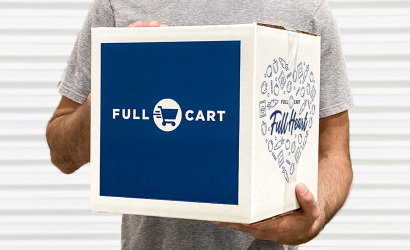 Full Cart Virtual Food Bank box of food for families in need